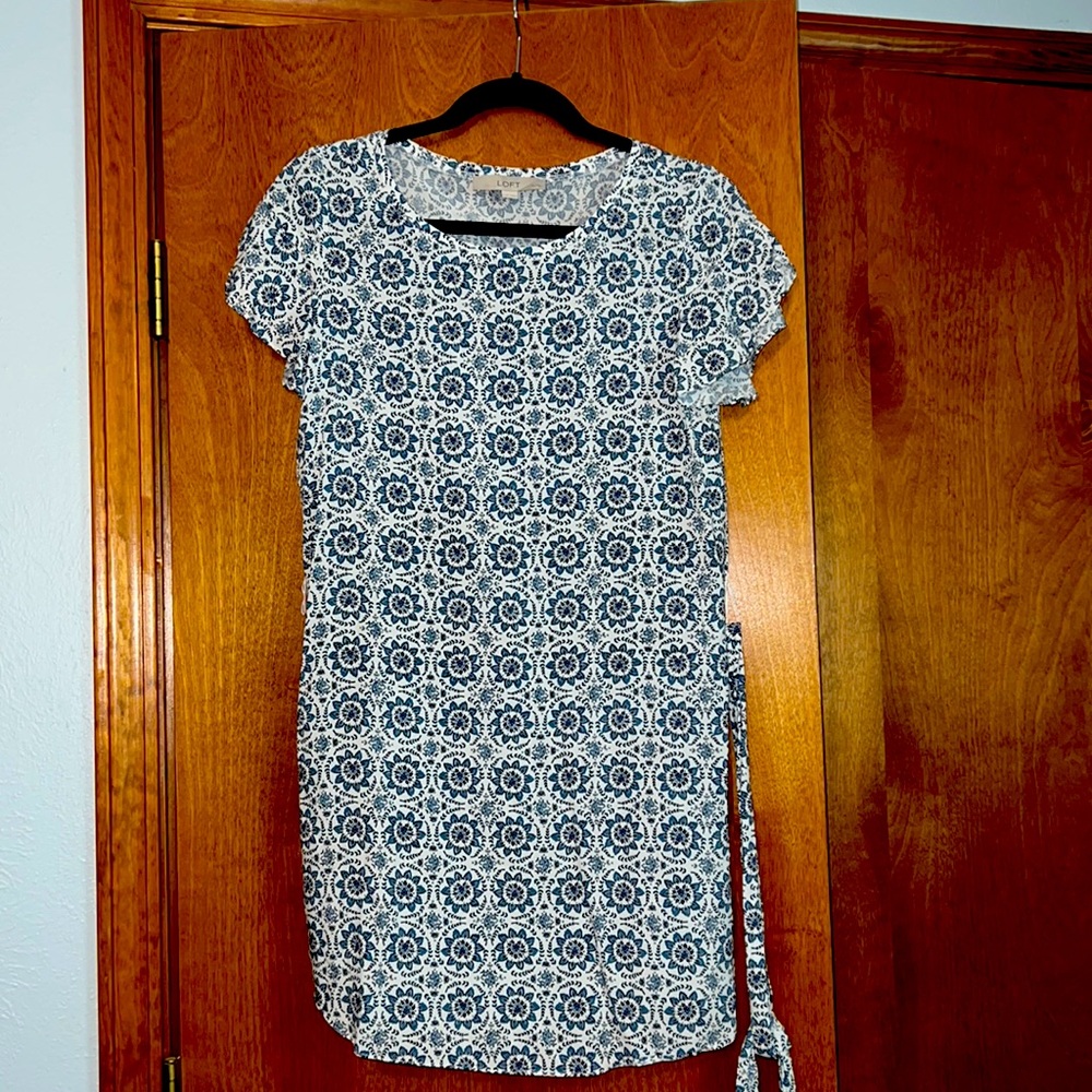 Loft T shirt dress with belt